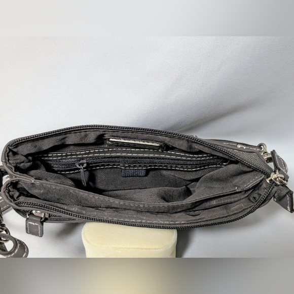 Rosetti Crossbody purse, Grey Silver hardware Anita Sling bag lightweight. - Picture 14 of 14